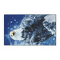 Eagle in Snow Heavy Duty Floor Mat – Durable Outdoor/Entryway Welcome Rug