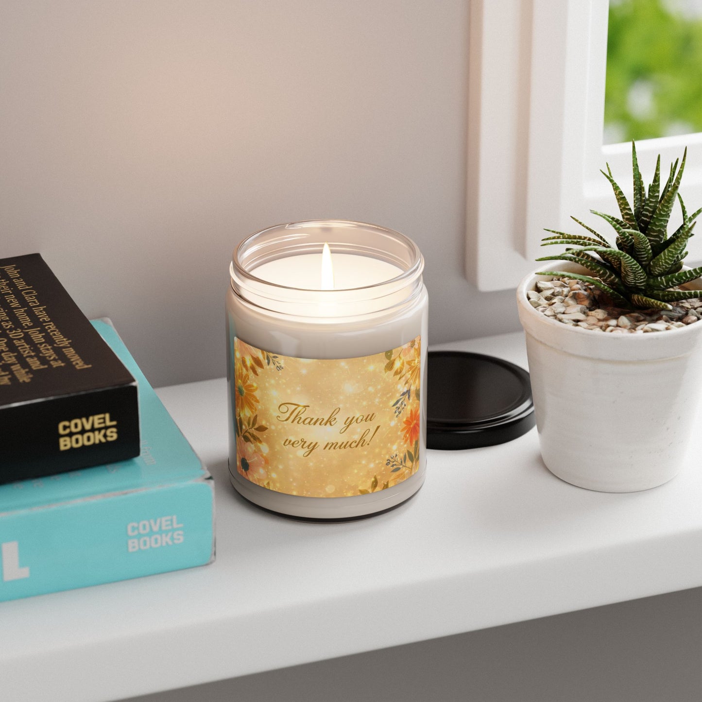 Thank You Very Much Scented Soy Candle — 9oz Gratitude Gift Jar