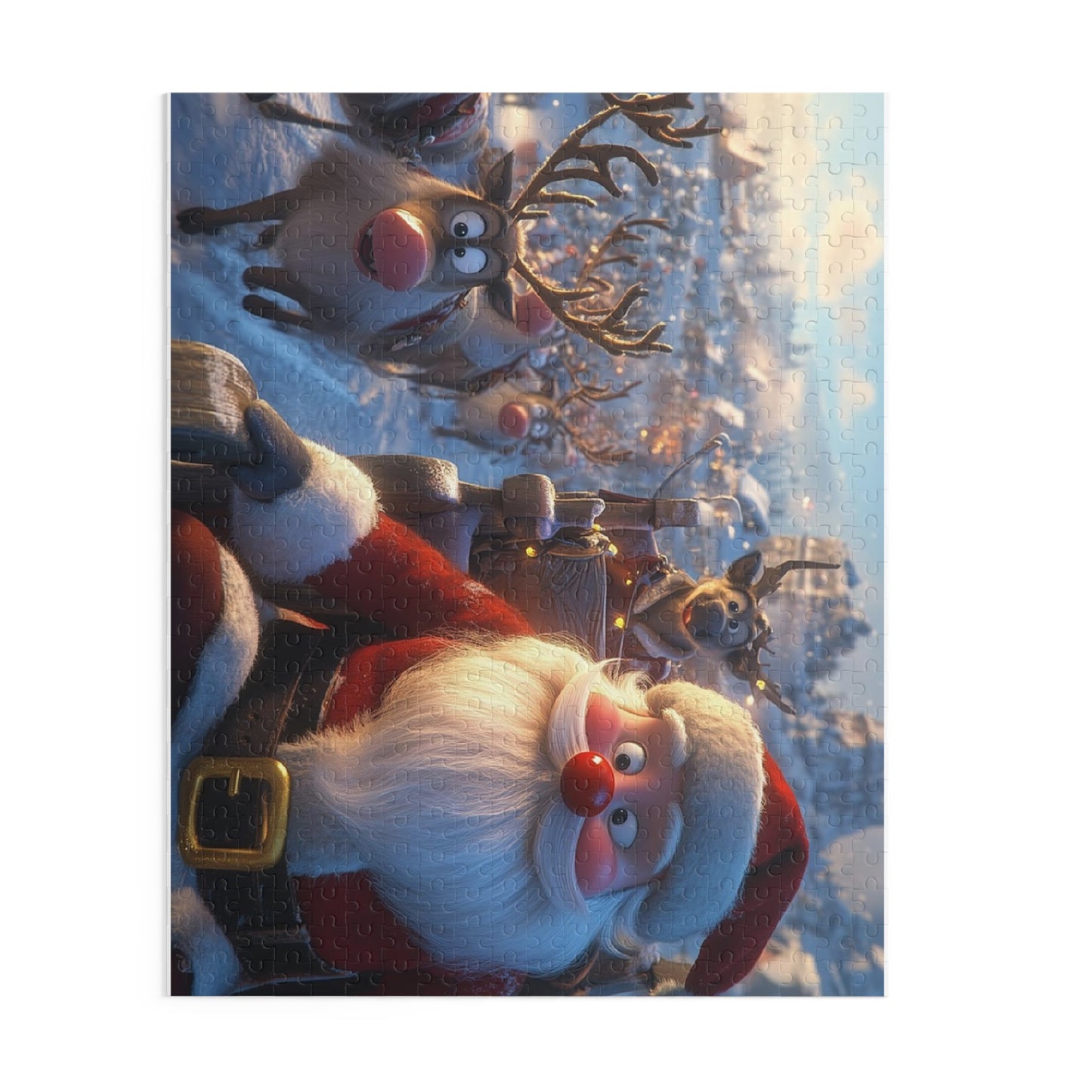 Santa Claus Christmas Puzzle - 120, 252, 500 Piece, Holiday Gift, Family Fun, Seasonal Decor