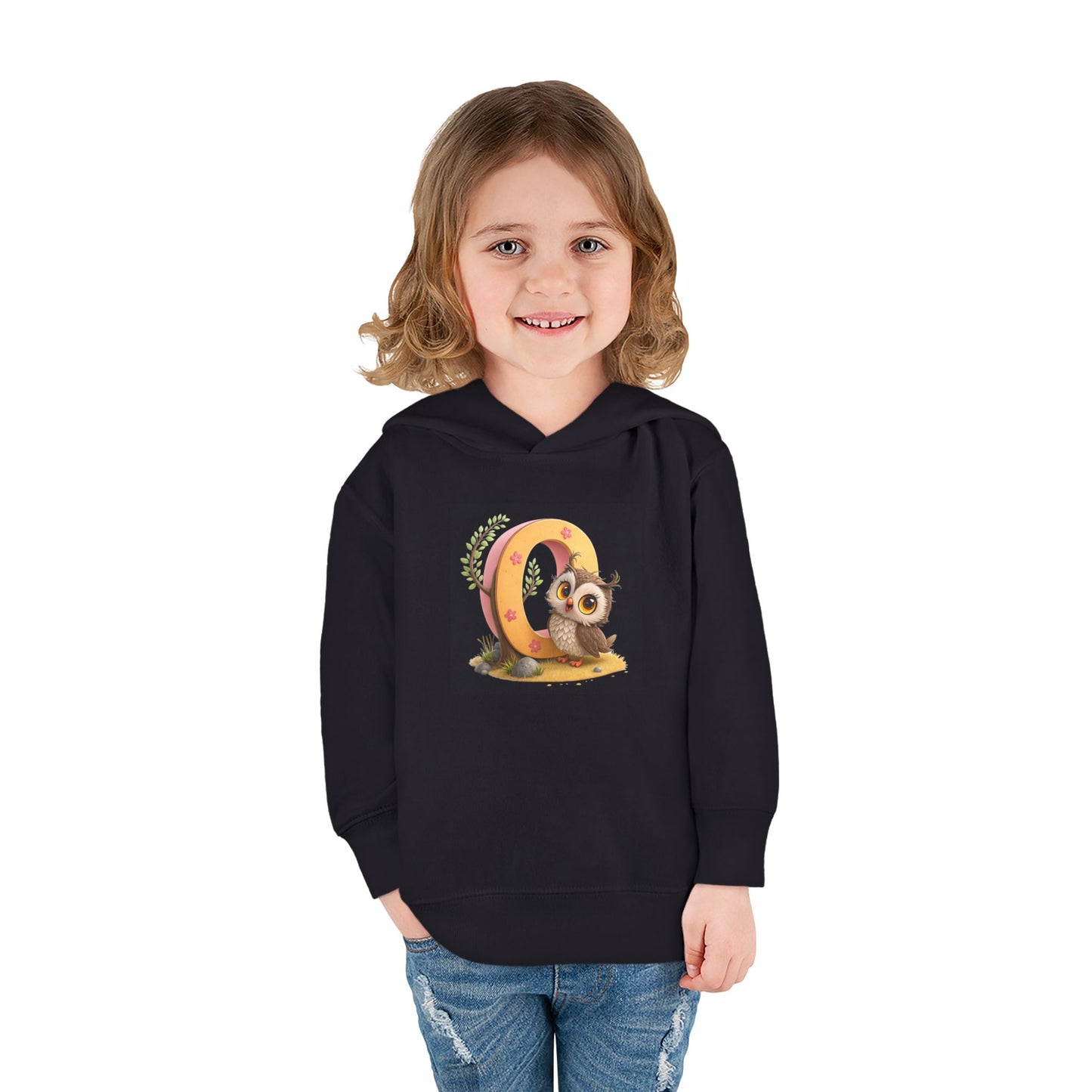 Adorable Toddler Owl Pullover Fleece Hoodie, Cute Kids Hoodie, Owl Design, Cozy Toddler Apparel, Perfect for Gifts and Playtime