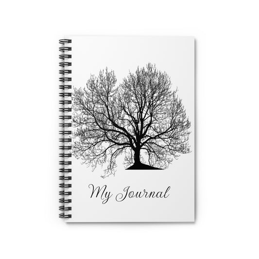 Artistic Tree Spiral Notebook - My Journal, Nature Lover's Gift, Writing Diary, School Supplies, Eco-Friendly Stationery