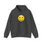 Smiley Face Hooded Sweatshirt, Unisex Cozy Hoodie, Casual Streetwear, Perfect Gift for Friends, Happy Apparel for Everyday Wear