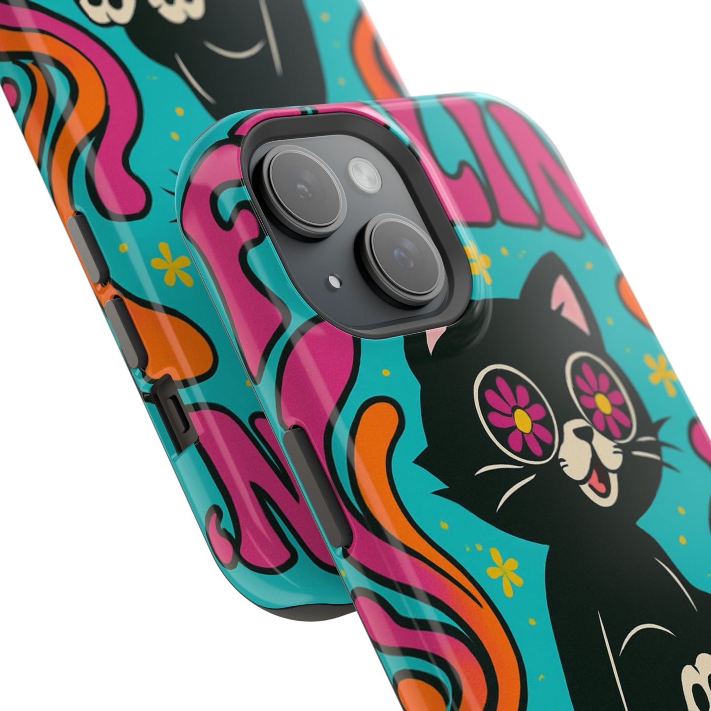 Groovy Cat Magnetic Impact-Resistant Phone Case