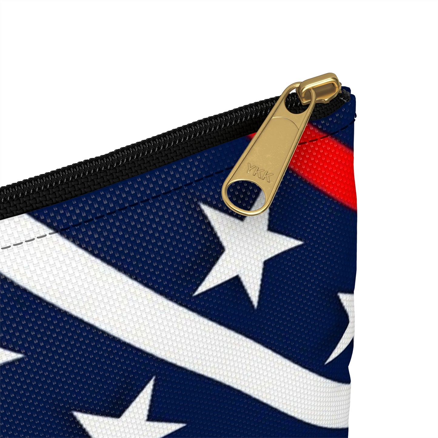Patriotic Accessory Pouch  Starry Stripes, Cosmetic Bag, Travel Organizer, Gift for Independence Day, Summer Accessory