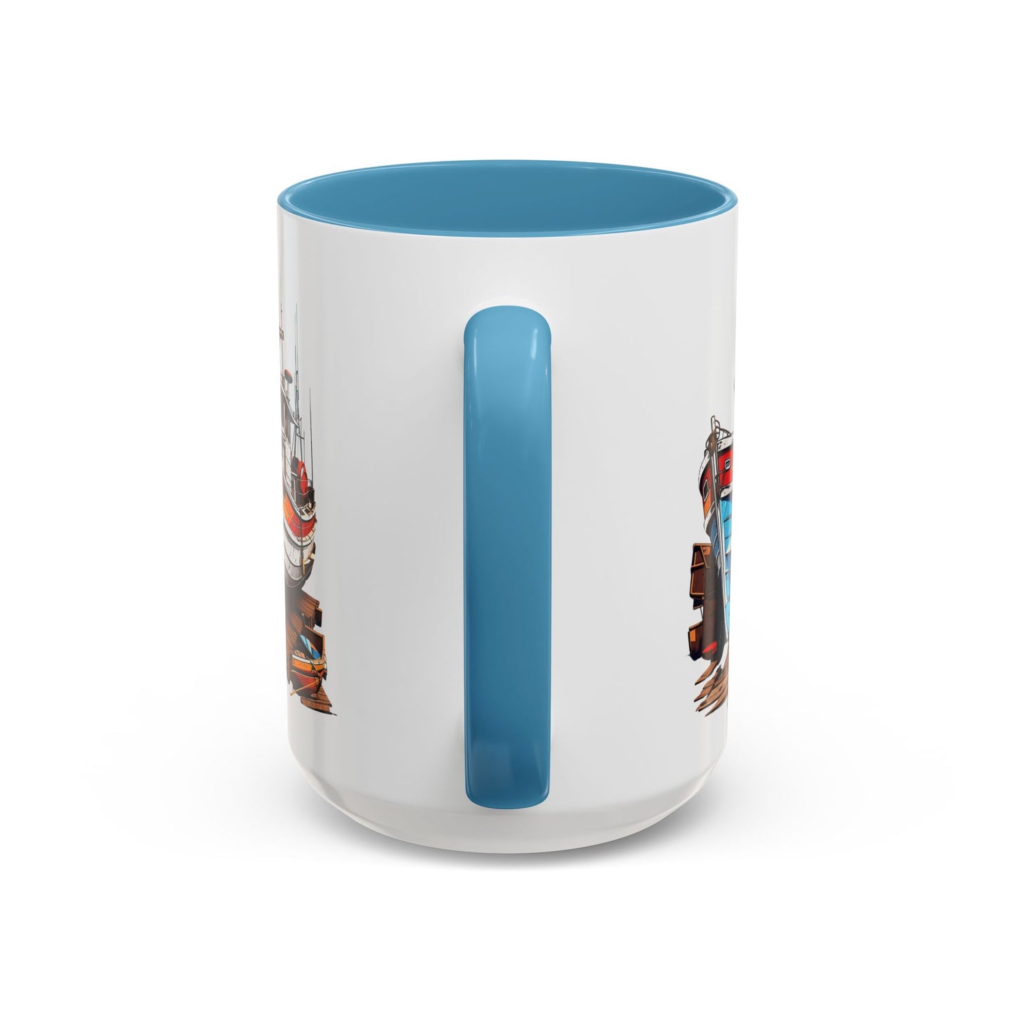 Nautical Accent Coffee Mug | Perfect for Boat Lovers, Sailor Gifts, Coastal Decor, Unique Gift Idea, Custom Artwork Mug