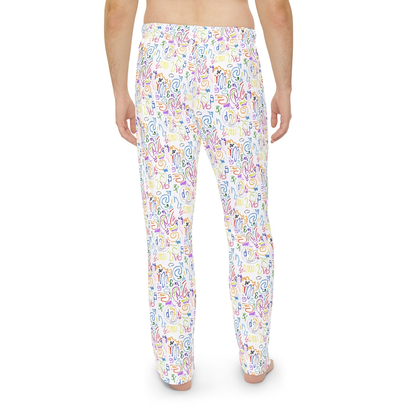 Vibrant Floral Men's Pajama Pants, Cozy Sleepwear, Relaxation Gift, Lounge Pants, Perfect for Holidays & Self-Care