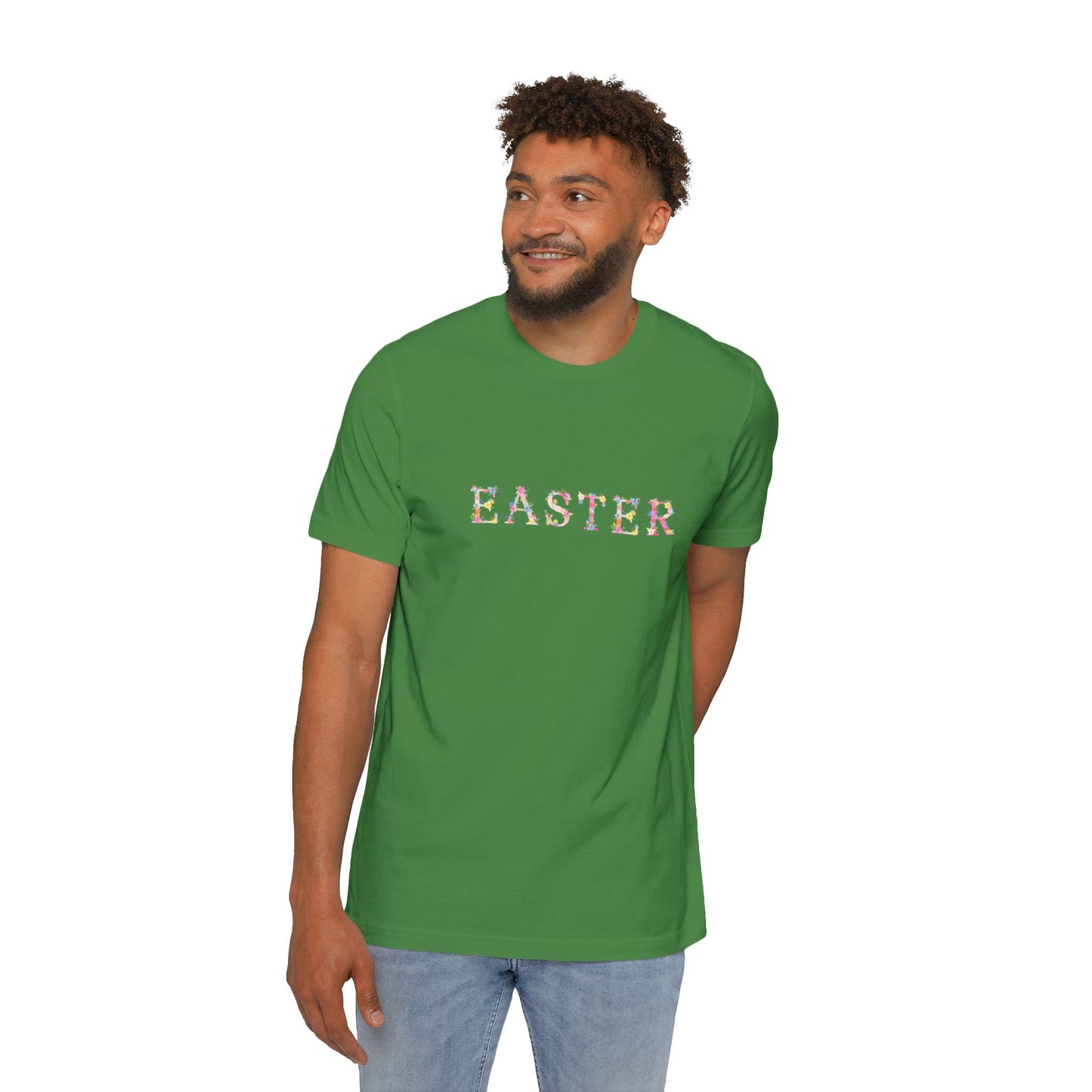 Easter Floral T-Shirt, Spring Tee, Unisex Jersey Shirt, Holiday Apparel, Spring Celebration Top