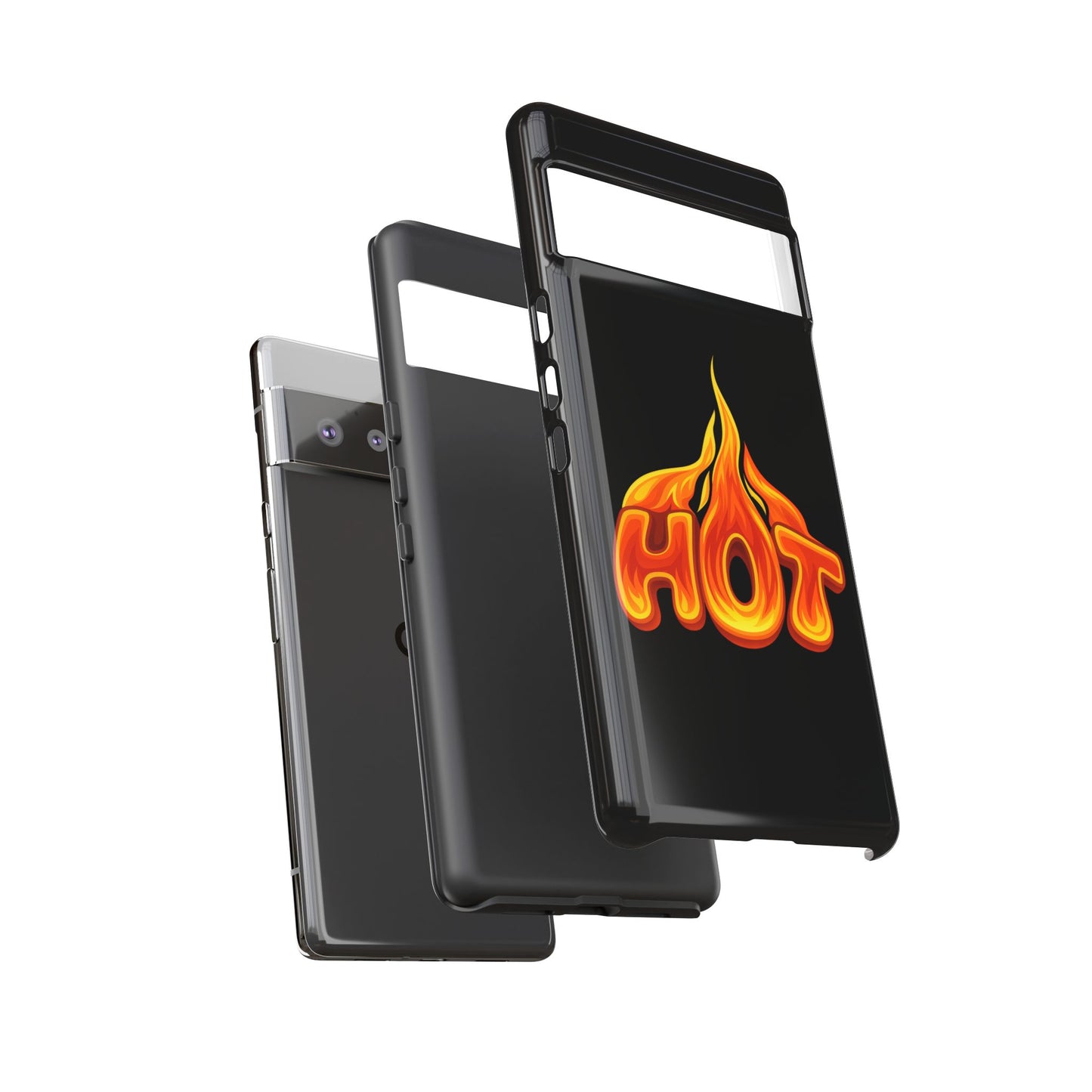 Stylish Phone Case, Hot Flames Design, Gift for Teens, Trendy Accessory, Protective Cover, Unique Phone Case
