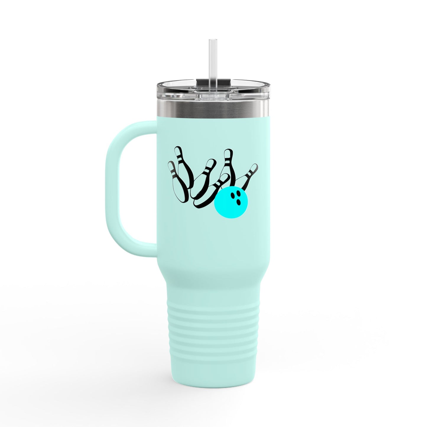 Bowling Fun Insulated Travel Mug, 40oz | Perfect for Bowlers, Sports Events, Gifts, Outdoor Adventures, or Daily Hydration