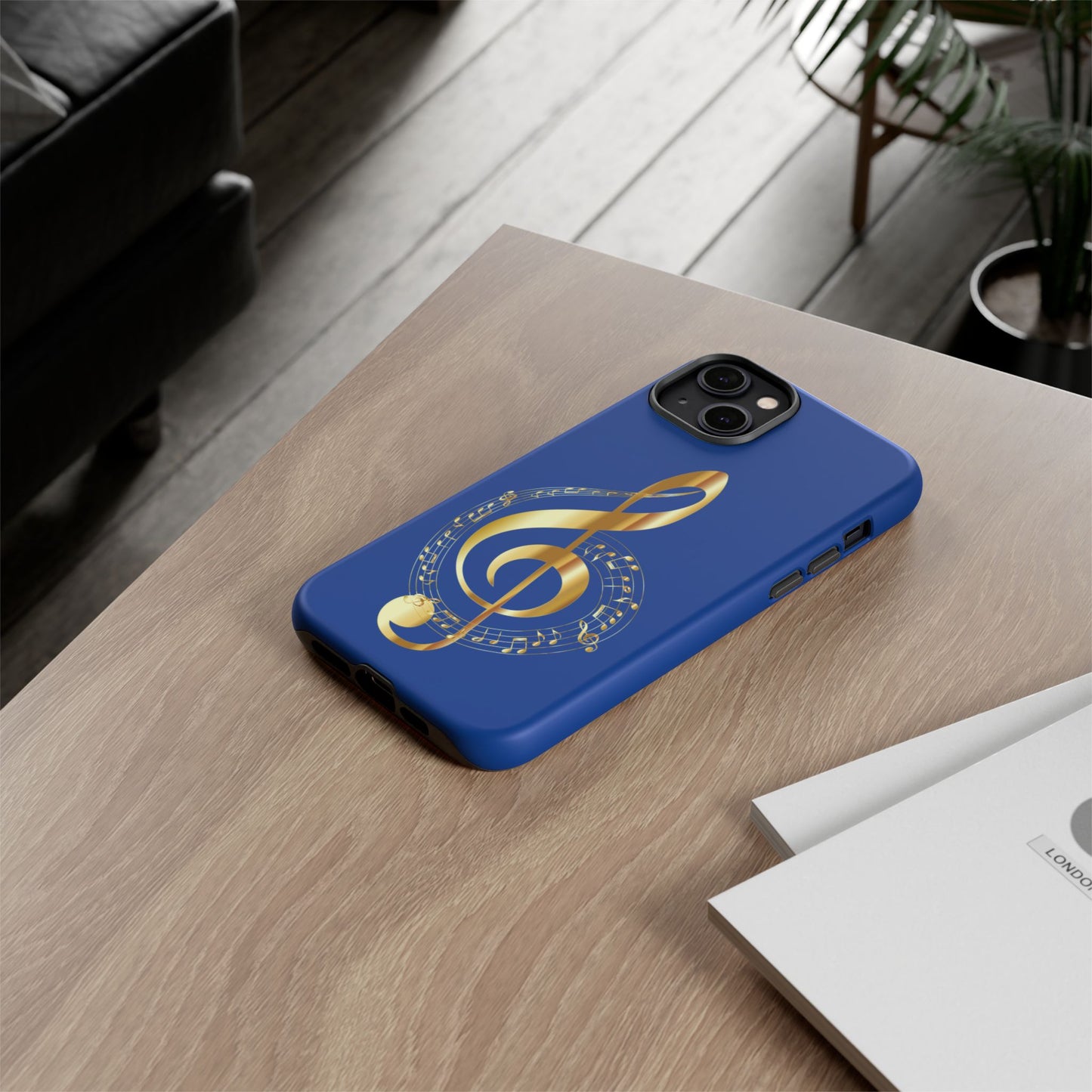 Tough Cases Blue and Gold Musical Note