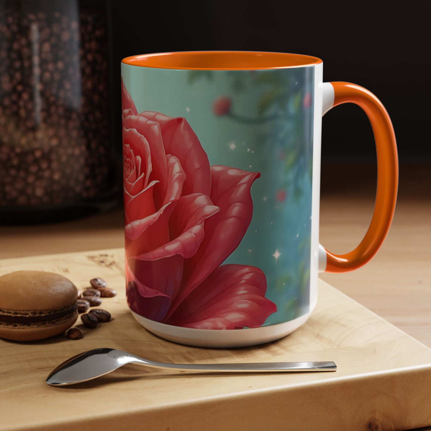 Elegant Rose Coffee Mug for Floral Lovers, Perfect Gift for Mother’s Day, Birthday, Home Decor, Garden Enthusiasts, Art Collectors