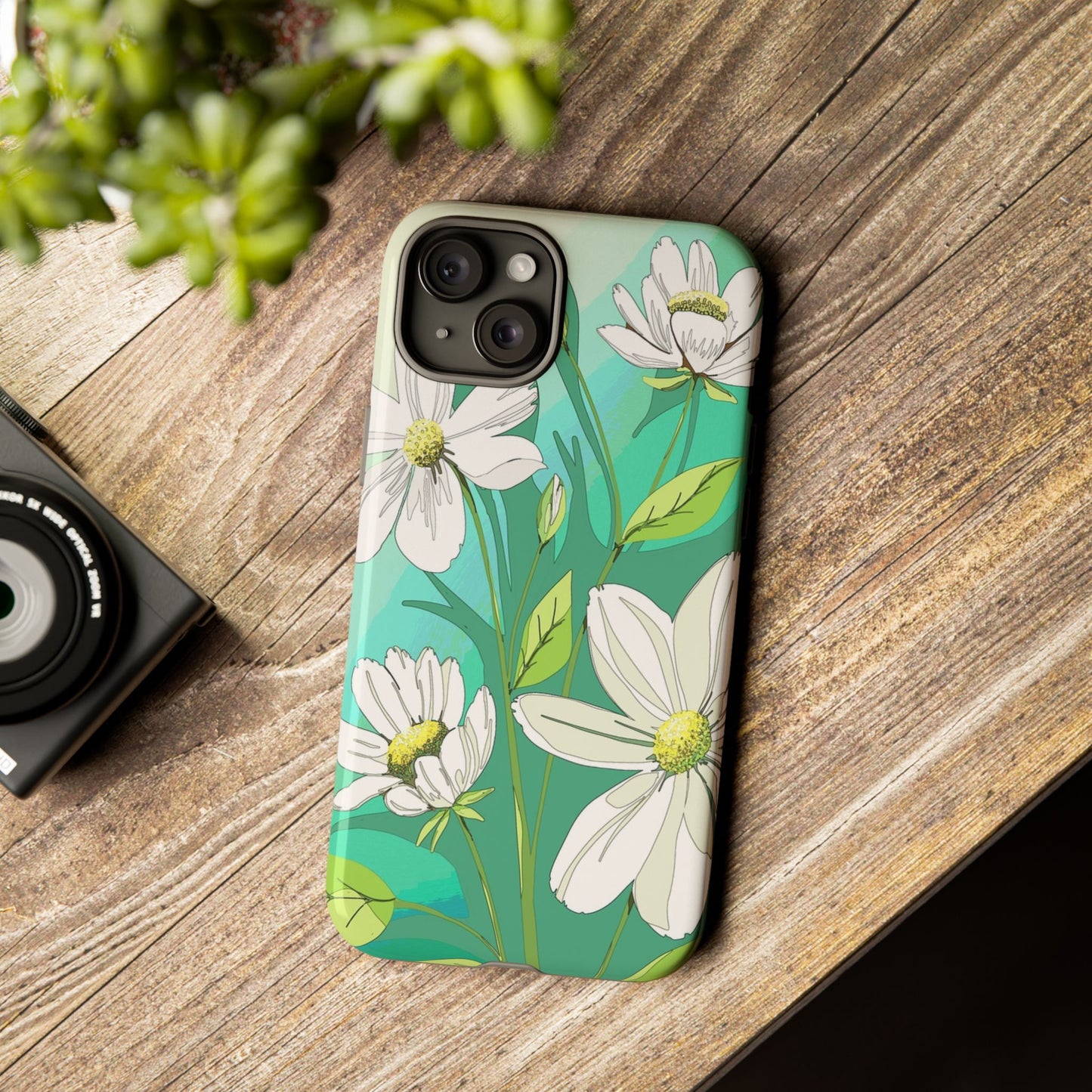 Floral Phone Case, Tough Cases, Flower Design, Nature Inspired, Eco-Friendly Cover, Unique Gift for Her, Spring Accessories