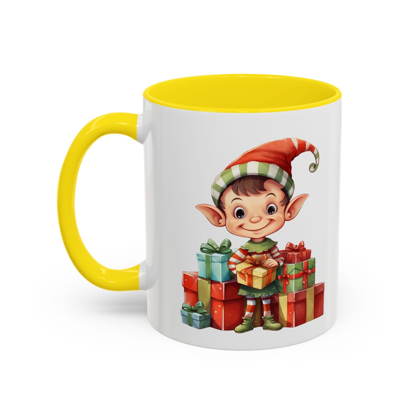 Holiday Elf Coffee Mug - Festive Gift Mug, Christmas Decor, Cute Elf Mug, Coffee Lover Gift, Winter Holiday Drinkware