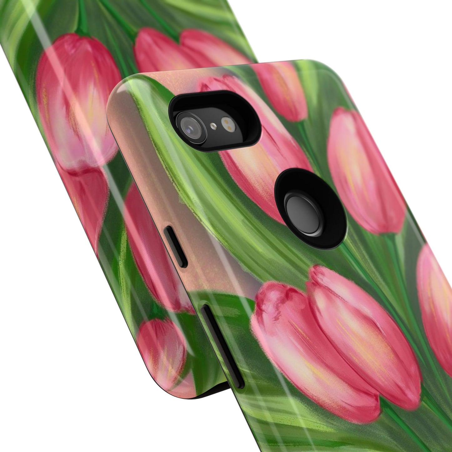 Floral Phone Case with Vibrant Tulips - Tough Cases for Garden Lovers, Spring Gifts, Nature Enthusiasts, Unique Gadget Accessories, [...]