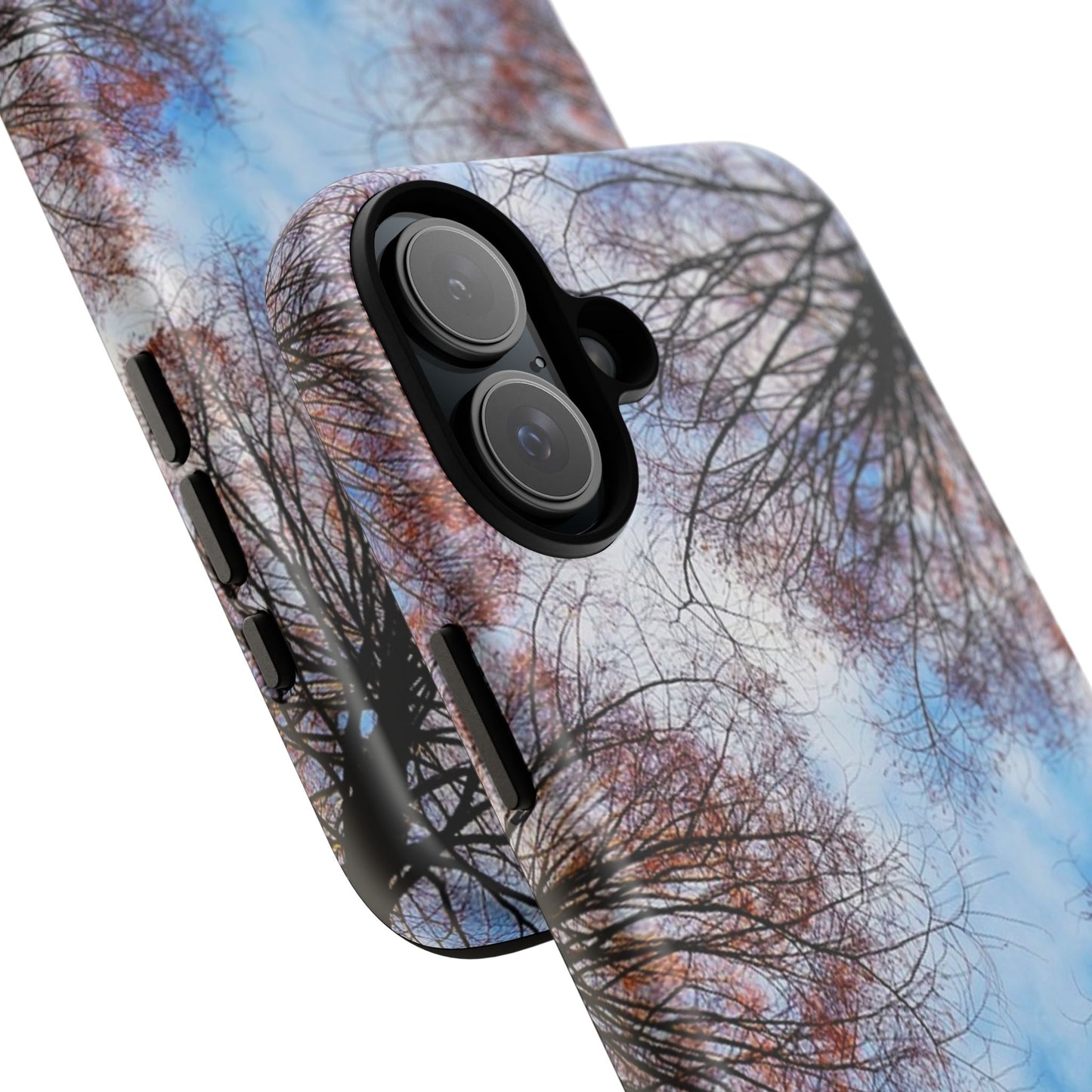 Skyward Trees Phone Case — Nature Forest Canopy Protective Tough Case