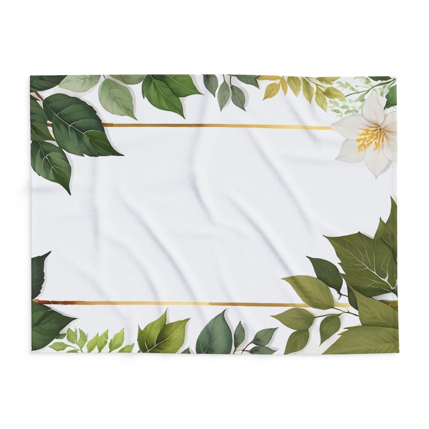 Floral Arctic Fleece Blanket, Cozy Throw, Home Decor, Gift for Her, Botanical Blanket, Seasons Gift, Relaxing Atmosphere