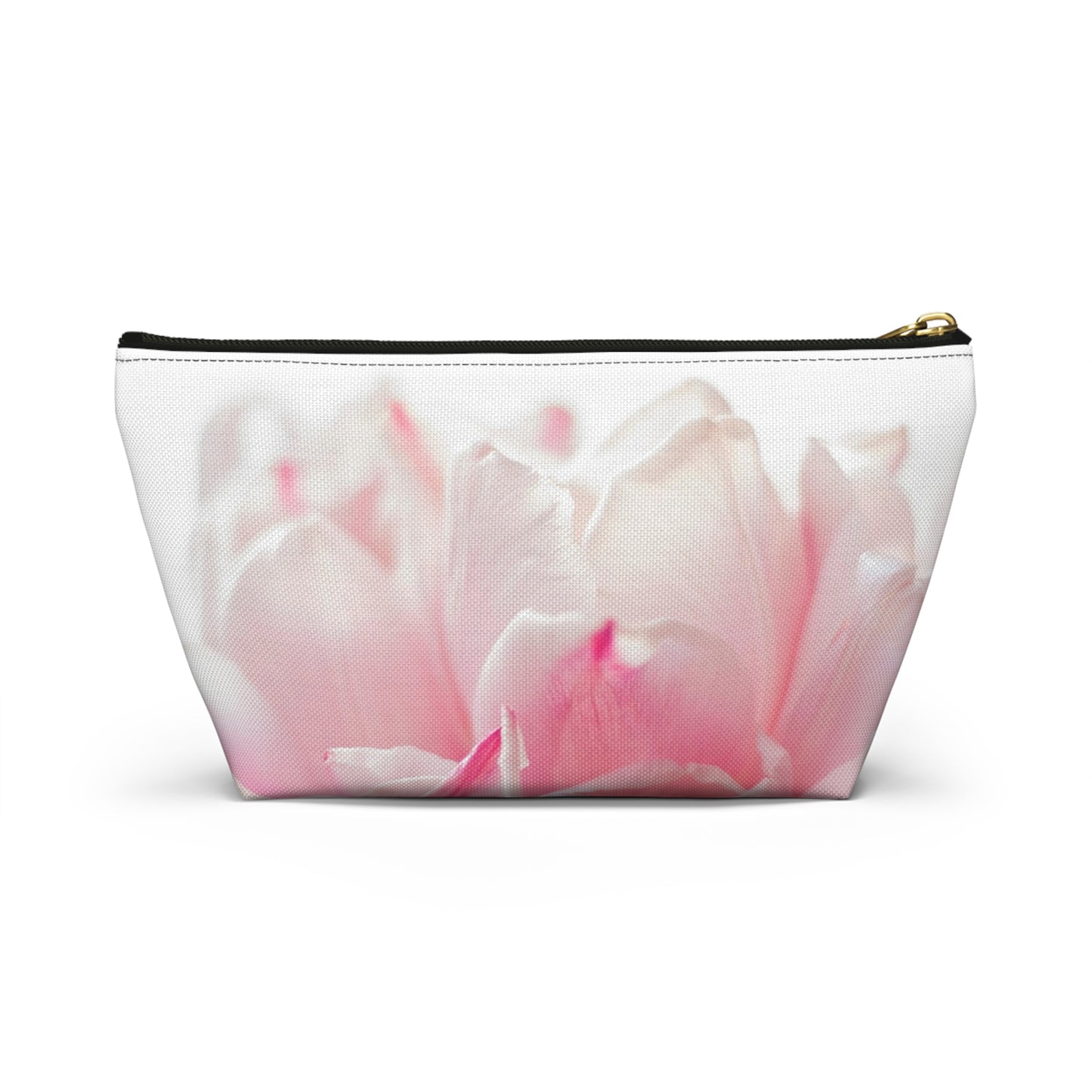 Floral Pink Tulip Accessory Pouch
