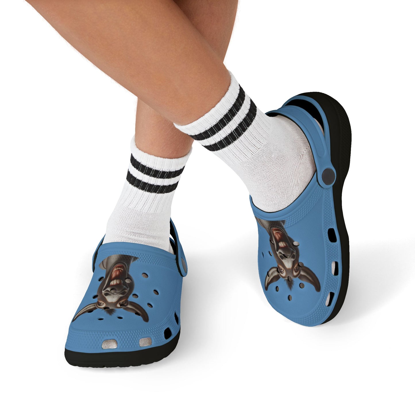 Playful Kids' EVA Foam Clogs - Fun Goat Design, Summer Footwear, Gift for Boys/Girls, Beachwear, Casual Shoes