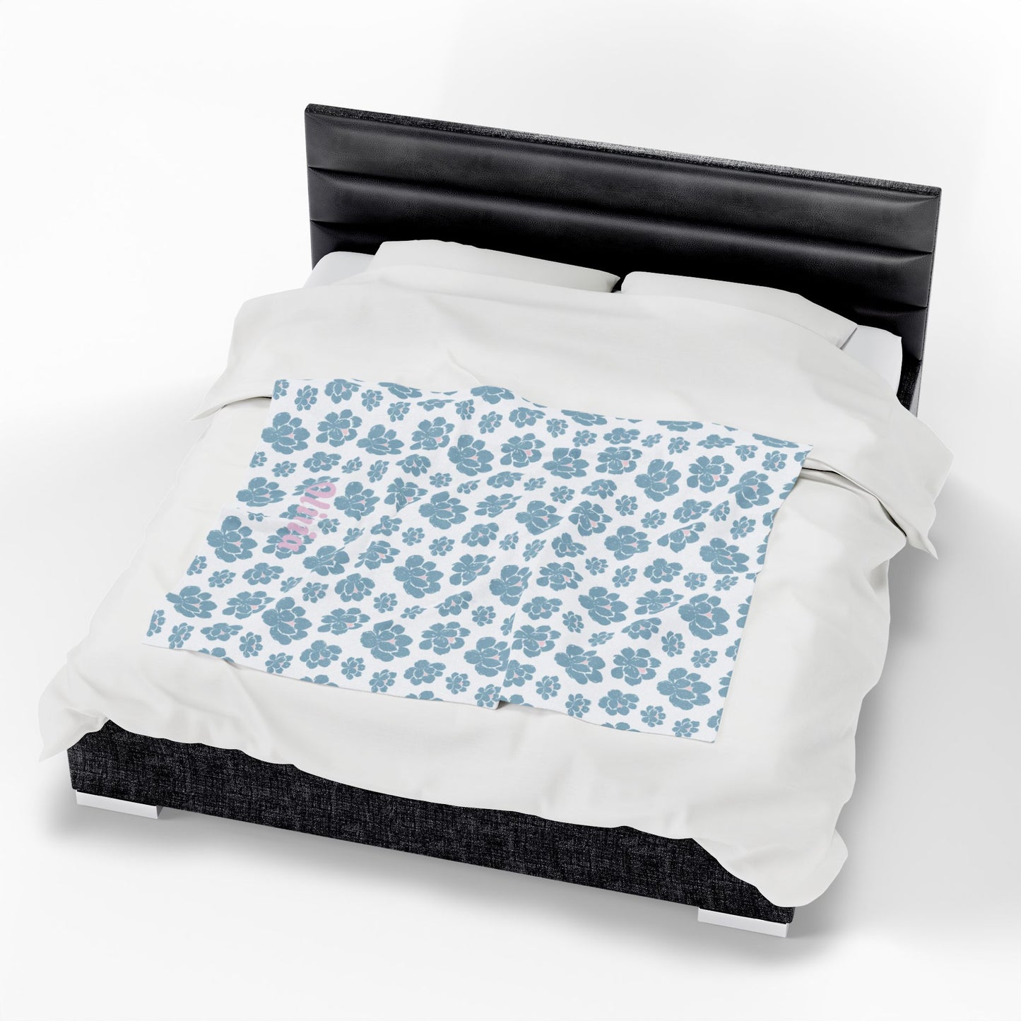 Cozy Velveteen Plush Blanket - Name - Olivia