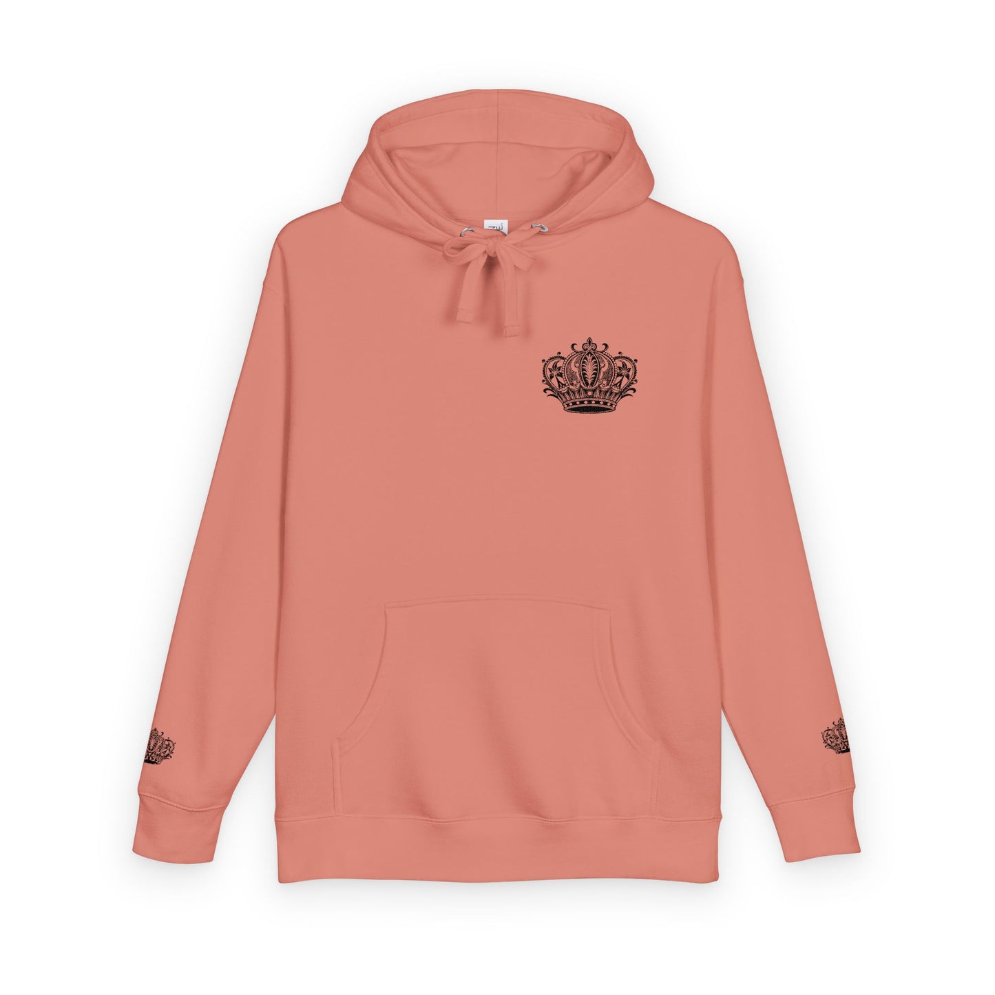 Crown Floral Unisex Fleece Hoodie | Cozy Streetwear, Perfect Gift for Him & Her, Autumn Fashion, Casual Wear, Trendy Outfit