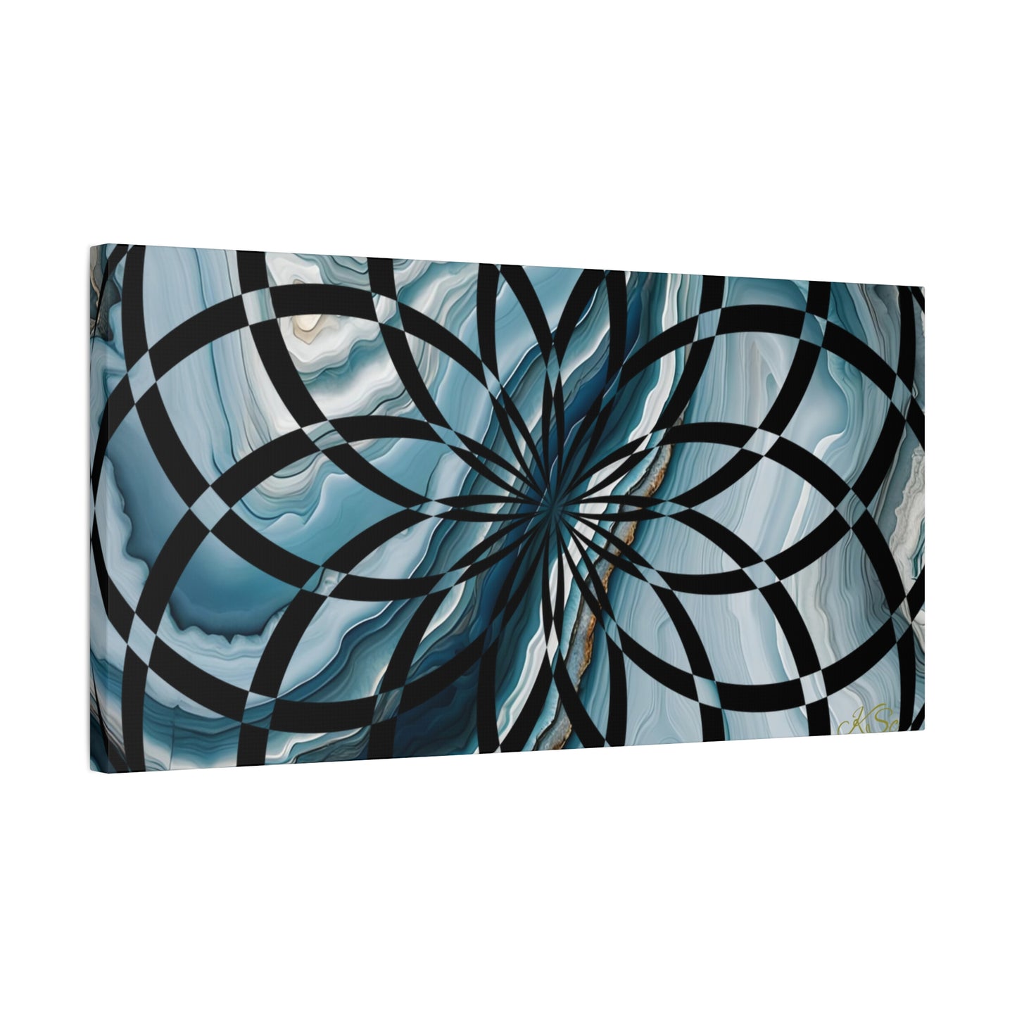 Abstract Geometric Art Canvas Print, Modern Wall