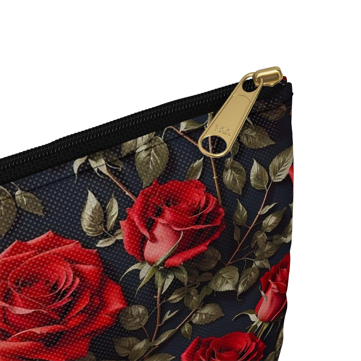 Elegant Floral Accessory Pouch | Perfect for Makeup, Travel, or Gifts | Rose Pattern Pouch for Women