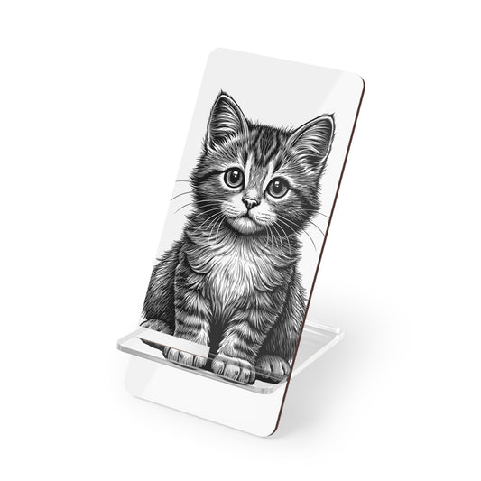 Cute Cat Mobile Display Stand, Smartphone Holder, Cat Lover Gift, Desk Organizer, Pet Lover Decor