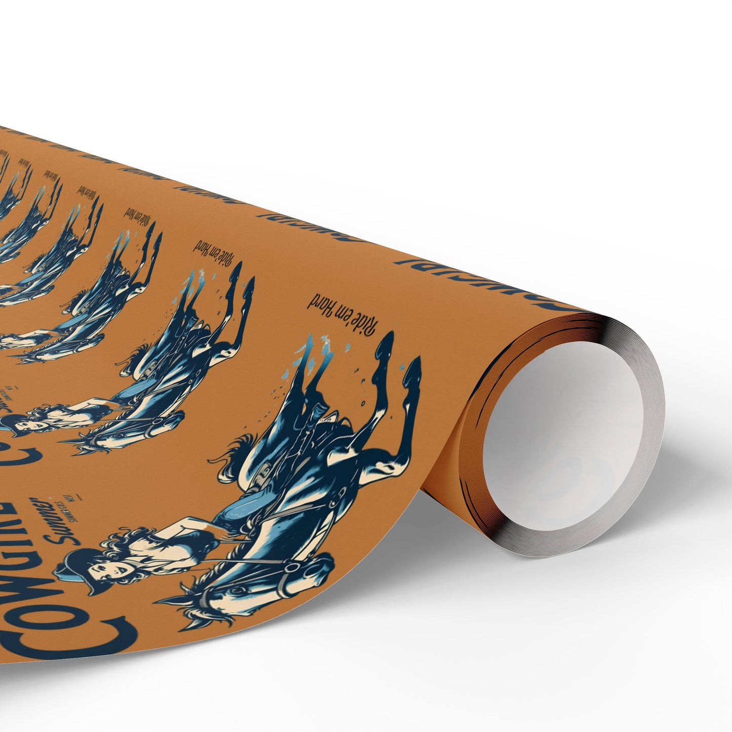 Cowgirl-Themed Wrapping Paper, Perfect for Birthdays, Holidays, Gift Wrapping, Western Parties, Unique Cowgirl Gifts