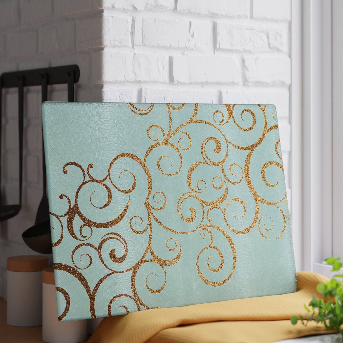 Elegant Swirled Glass Cutting Board - Kitchen Decor, Unique Gift, Culinary Art, Wedding Registry, Home Kitchen Essentials