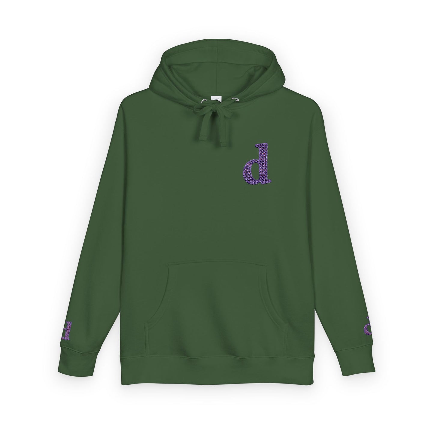 Floral Initial Unisex Fleece Hoodie | Cozy Casual Wear, Gifts for Her, Monogrammed Hooded Sweatshirt, Fall Fashion, Birthday Present