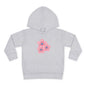 Adorable Toddler Pullover Fleece Hoodie with Pink Flower Design, Kids Sweatshirt, Toddler Clothing, Spring Outfit, Cute Gift for Kids