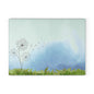 Artistic Glass Cutting Board - Floral Design for Kitchen Decor, Gift for Chefs, Wedding, Housewarming, Cooking Enthusiasts