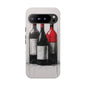 Wine Lover's Phone Case, Tough Phone Cover, Artistic Wine Design, Gift for Wine Enthusiasts, Customizable Case, Unique Wine Art
