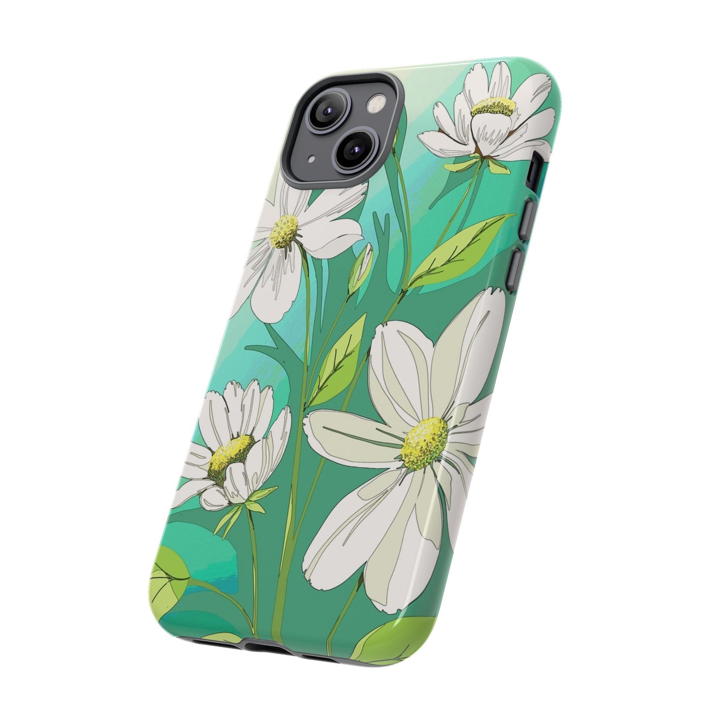 Floral Phone Case, Tough Cases, Flower Design, Nature Inspired, Eco-Friendly Cover, Unique Gift for Her, Spring Accessories