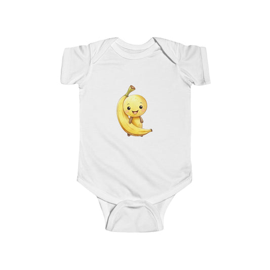 Cute Banana Infant Bodysuit, Baby Onesie, Newborn Gift, Funny Baby Clothes, Toddler Outfit, Fruit Theme Baby Wear