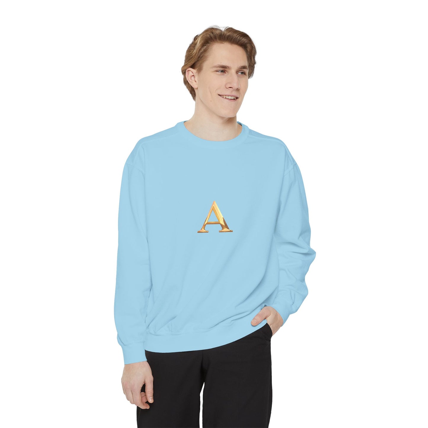 Stylish Monogrammed Sweatshirt, Personalized Gift, Cozy Layering, Casual Wear, Birthday, Holiday Present