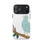 Birdsong Phone Case — Cute Blue Bird on Branch Protective Case