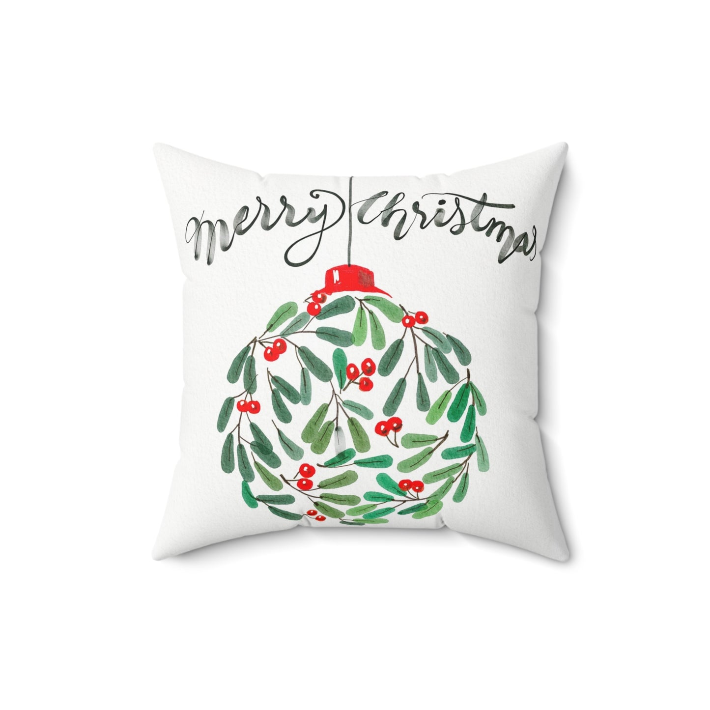 Merry Christmas Holiday Pillow, Christmas Decor, Cozy Home Cushion, Festive Gift, Seasonal Throw Pillow