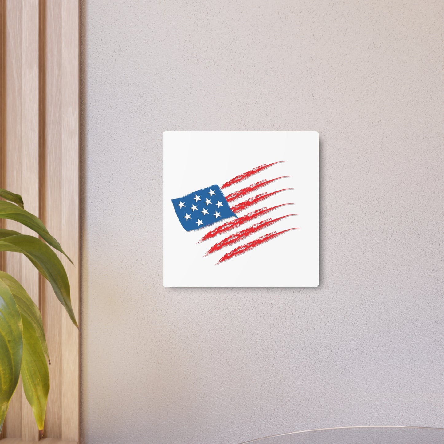 Patriotic Metal Art Sign, Rustic Decor for Home, Wall Art for Independence Day, Memorial Day, Veteran's Day, Gifts for Patriots