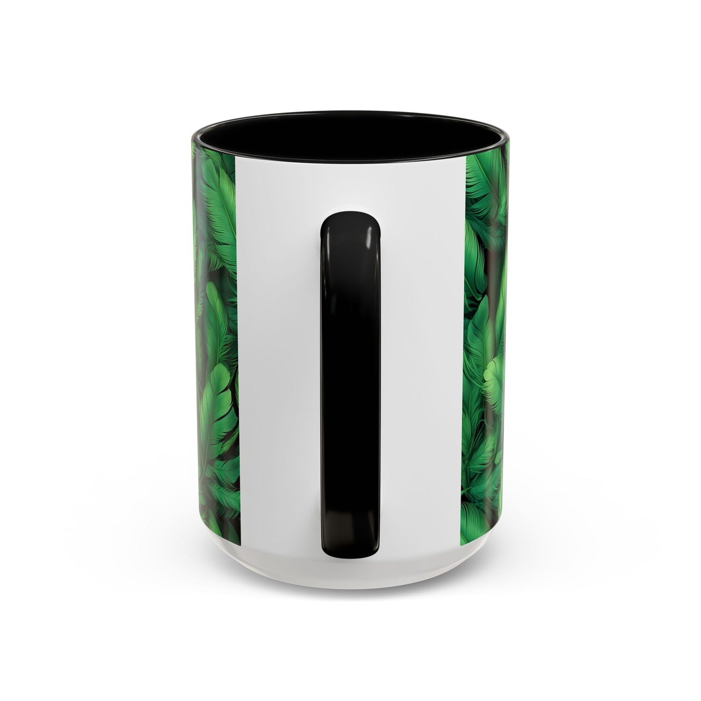 Tropical Leaf Coffee Mug - Green Botanical Drinkware, Ideal Gift for Nature Lovers, Home Decor, Tropical Theme, Eco-Friendly Beverage