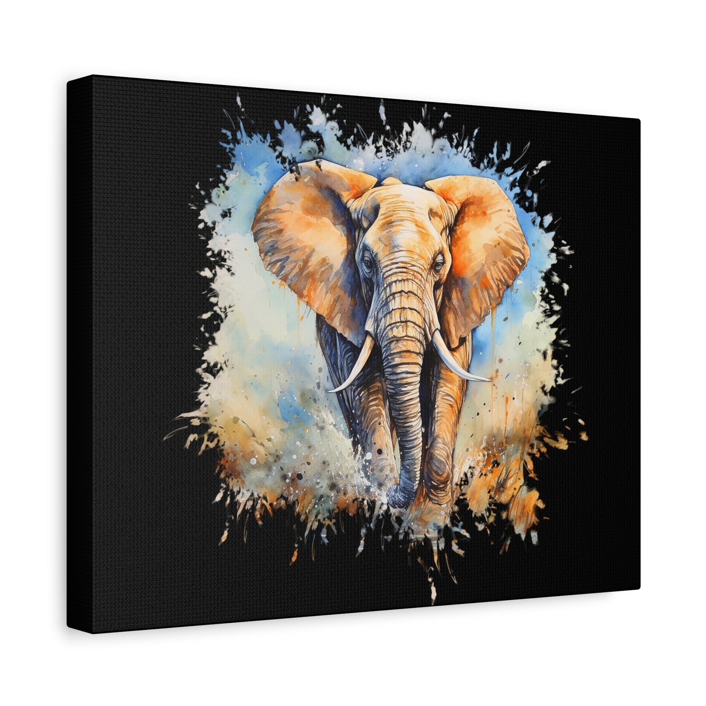 Matte Canvas, Stretched, 1.25" - Elephant