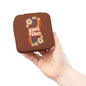 Good Vibes Jewelry Travel Case — Compact Retro Rainbow Daisy Jewelry Organizer