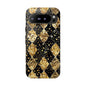 Elegant Gold & Black Phone Case for Tough Protection
