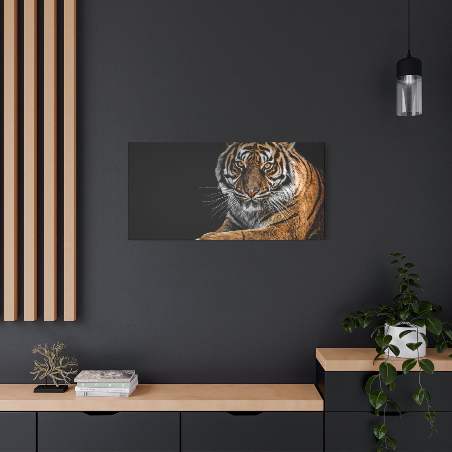 Majestic Tiger Canvas Art, Perfect for Animal Lovers, Home Decor, Gift for Wildlife Enthusiasts, Modern Wall Art, 1.25" Depth