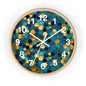 Honeycomb Mosaic Wall Clock - Home Decor, Unique Gift for Bee Lovers, Stylish Timepiece for Living Room, Kitchen or Office