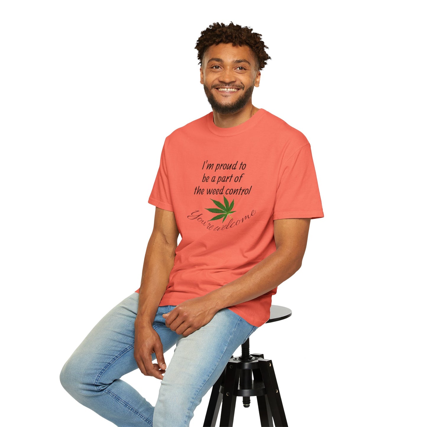 Proud Weed Control Unisex T-shirt, Cannabis Enthusiast Gift, Stoner Humor Tee, Eco-Friendly Apparel, Perfect for 420 Celebrations