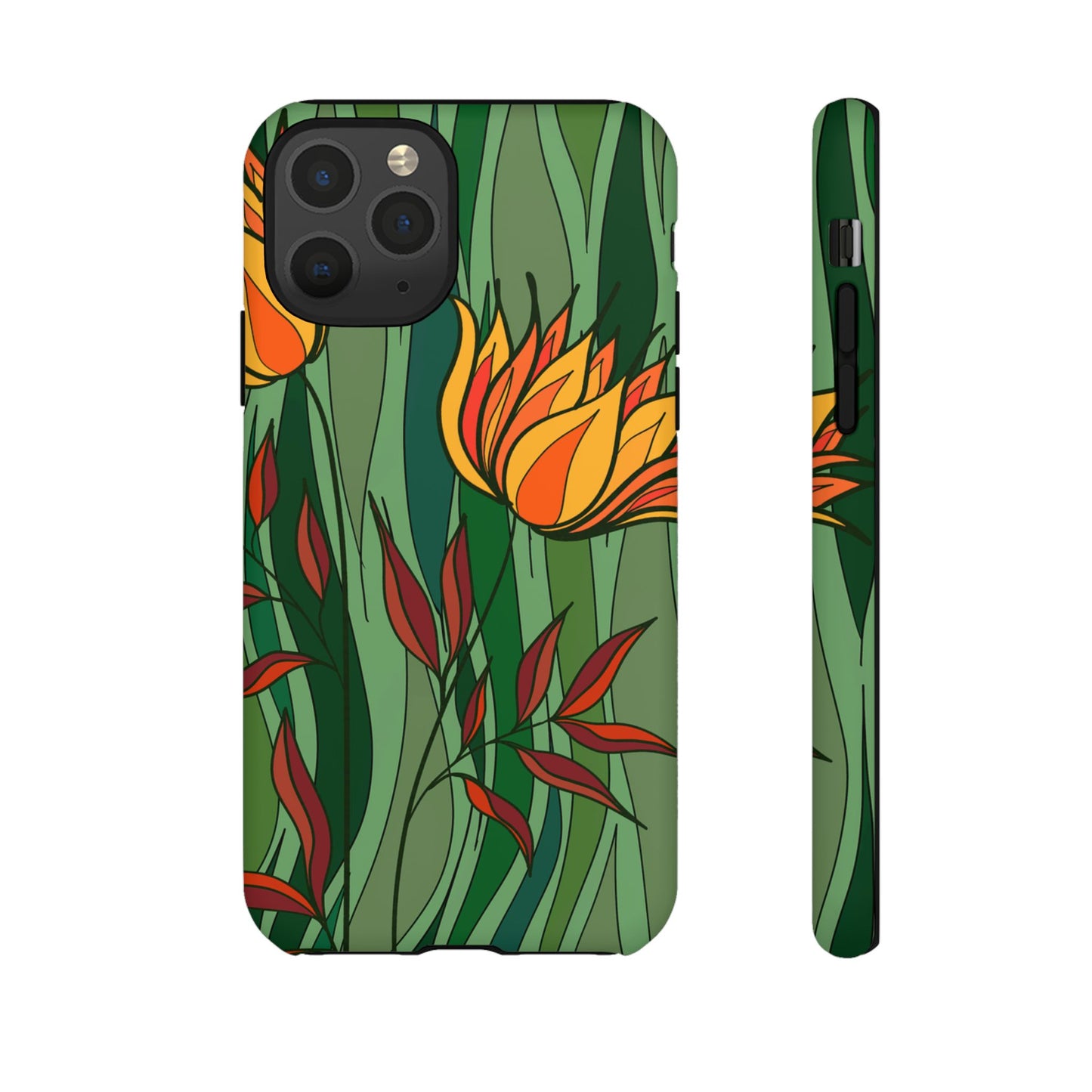 Vibrant Floral Phone Case, Nature-Inspired Tough Case, Eco-Friendly Cover, Unique Gift for Nature Lovers, Spring Decor