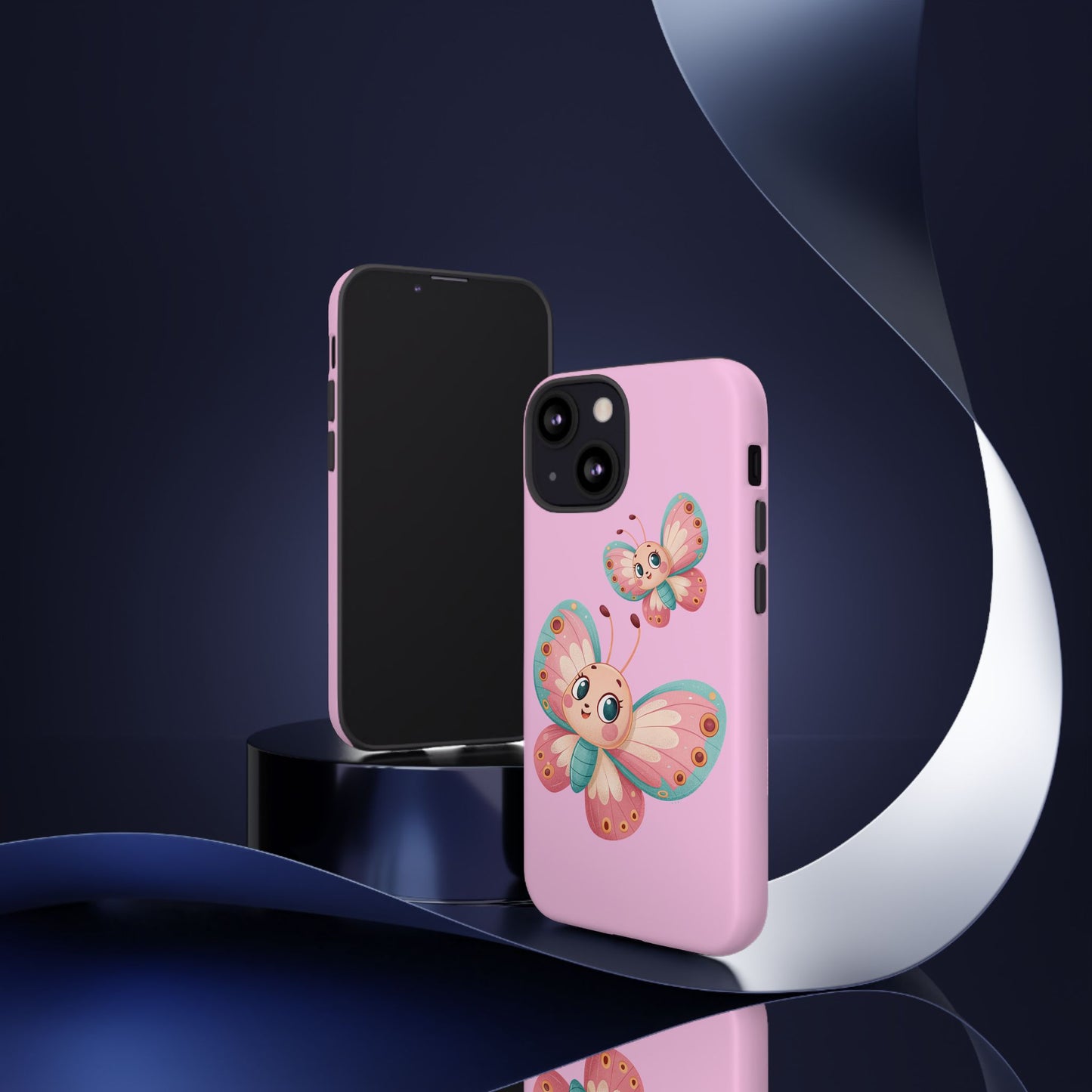 Cute Butterfly Phone Case, Tough Phone Cover, Girly Phone Accessory, Unique Gift for Her, Kids Phone Case, Floral Design Case