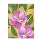 Matte Canvas, Stretched, 1.25" Tulips Pink and Purple Flowers