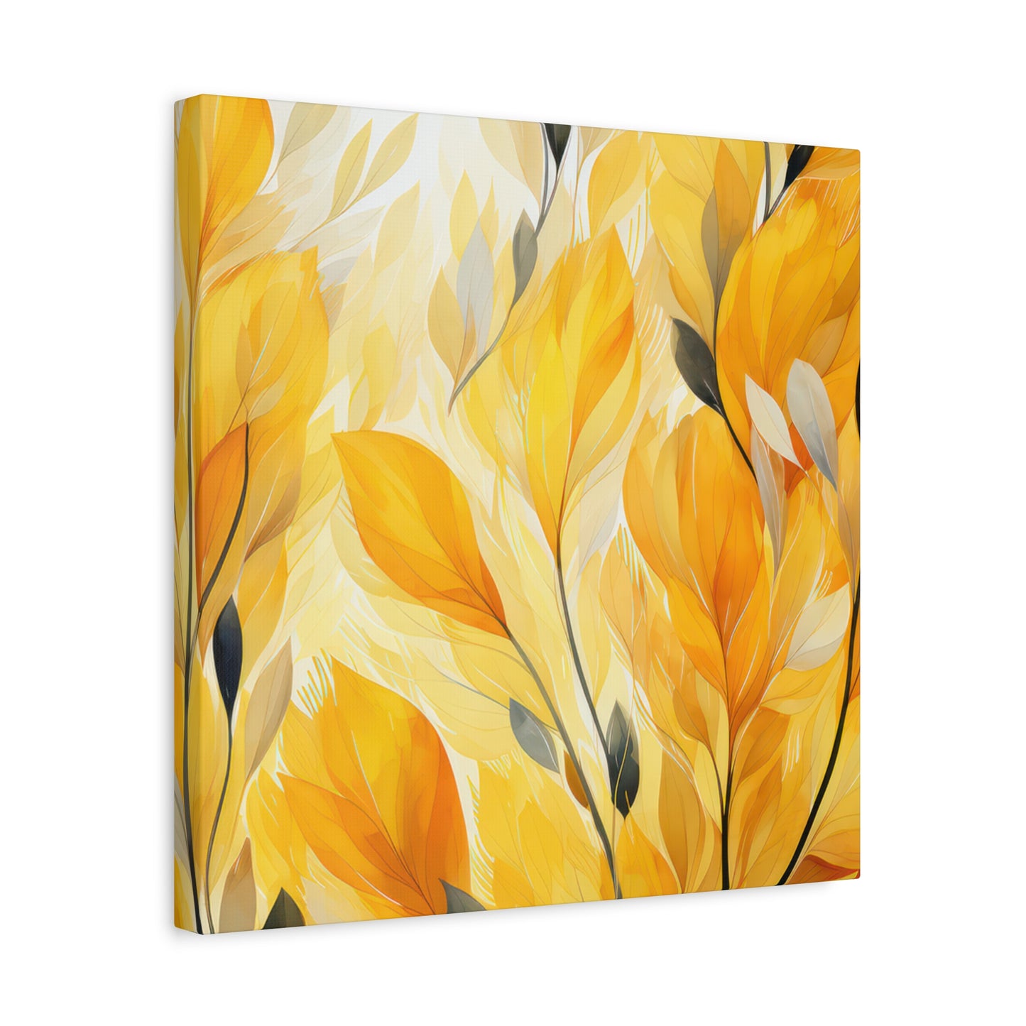 Gorgeous Yellow Matte Canvas Art Print, Stretched, 1.25"